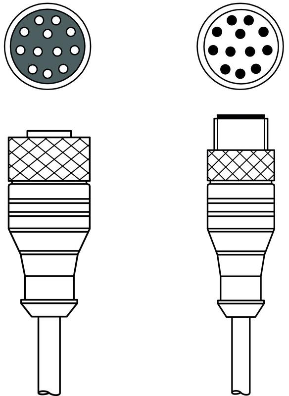 Leuze KDS S-M12-CA-M12-CA-P1-003 Interconnection cable Turkey
