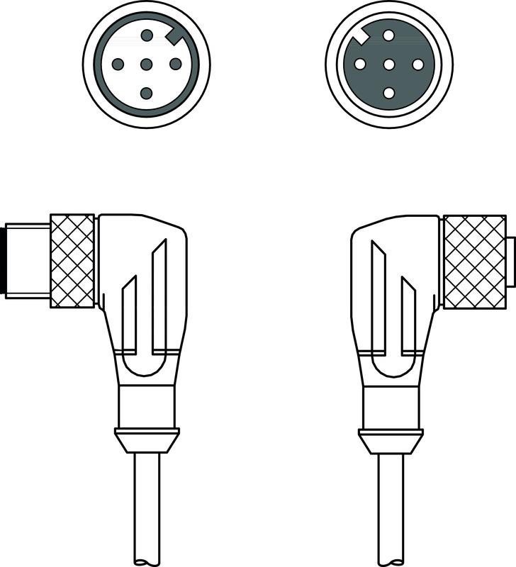 Leuze KDS DN-M12-5W-M12-5W-P3-050 Interconnection cable Turkey