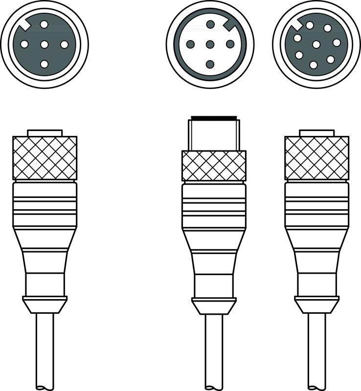 Leuze K-Y1 M12A-5m-M12A-S-PUR Interconnection cable Turkey