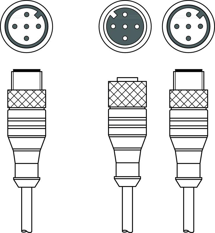 Leuze K-YCN M12A-5m-M12A-S-PUR Interconnection cable Turkey