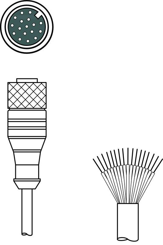 Leuze KD U-M12-HA-P1-050 Connection cable Turkey