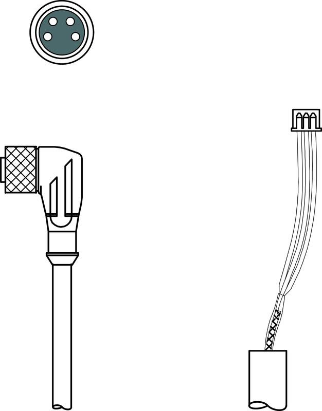 Leuze KDS U-M8-4W-JST-4A-V1-027 Interconnection cable Turkey