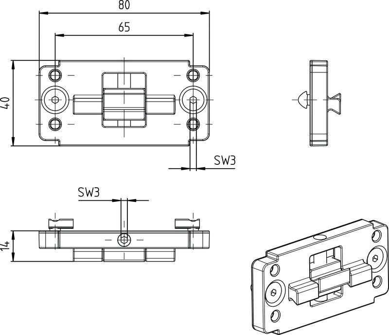 Leuze BT-2P45 Mounting bracket Turkey