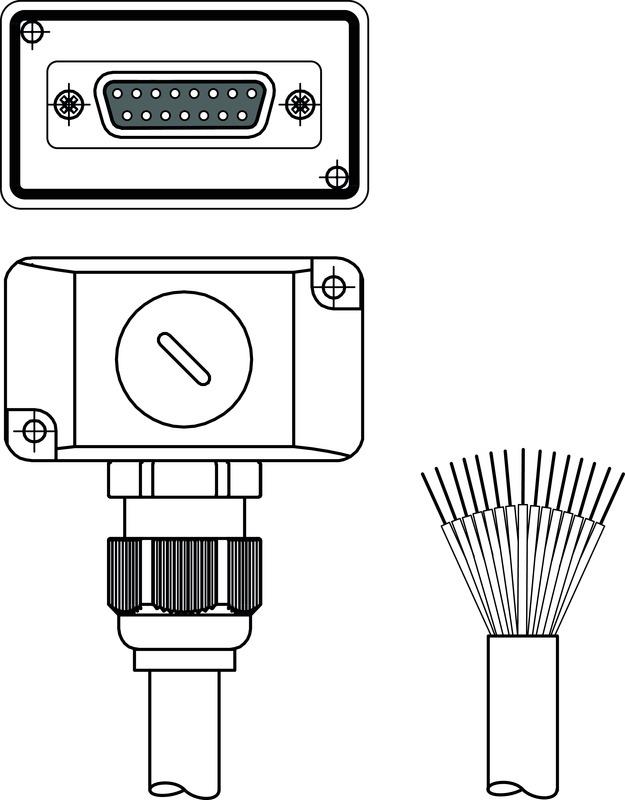 Leuze CB-D15E-10000S-11WF Connection cable Turkey