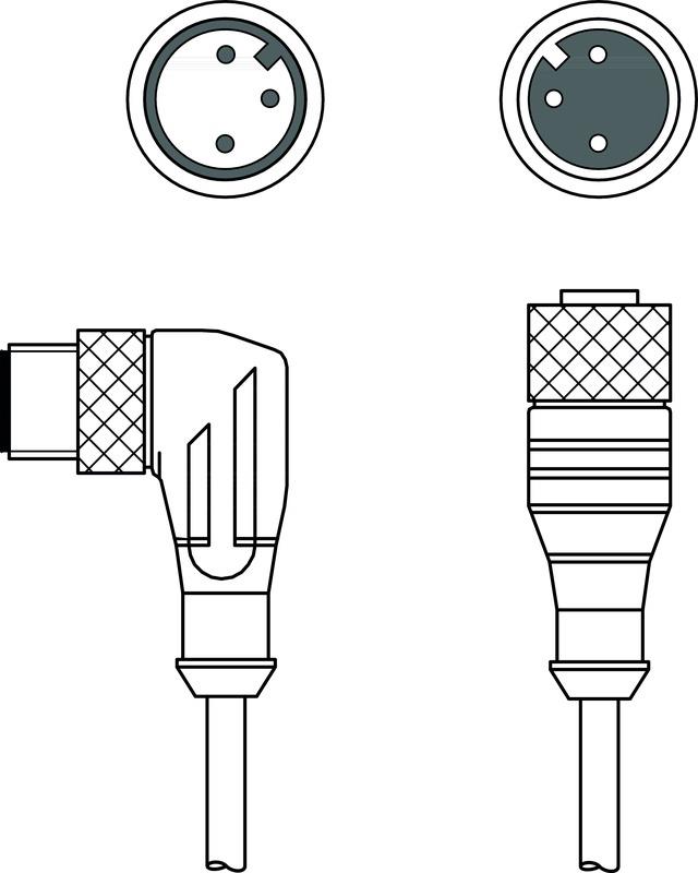 Leuze CB-M12-5000-3GF/WM Interconnection cable Turkey