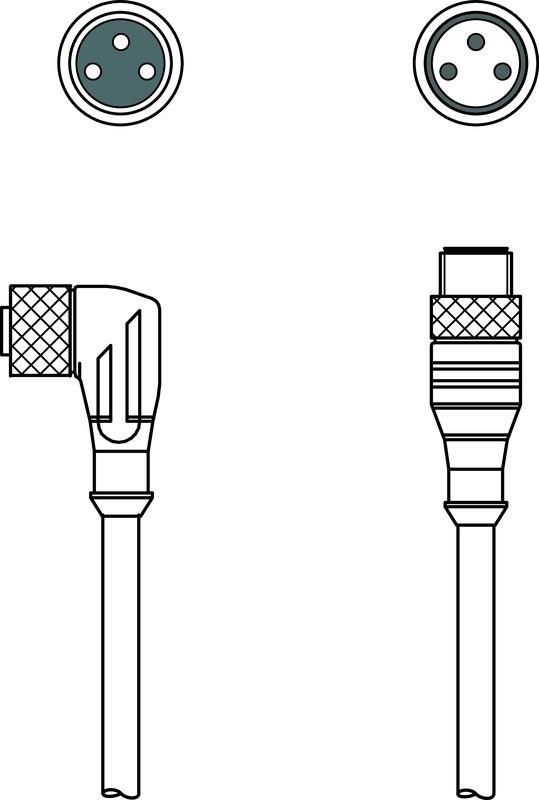 Leuze KDS U-M8-3W-M8-3A-P1-003-DP Interconnection cable Turkey