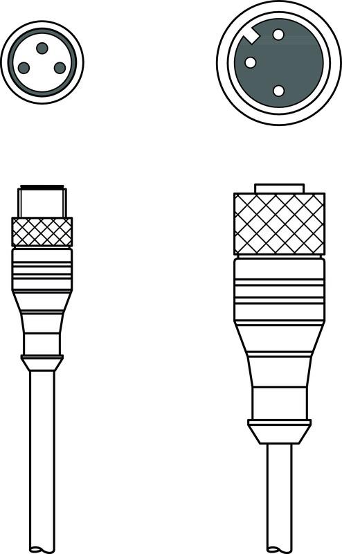 Leuze KDS U-M8-3A-M12-3A-P1-006 Interconnection cable Turkey