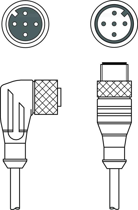 Leuze KDS U-M12-5W-M12-5A-P1-010-3DP Interconnection cable Turkey