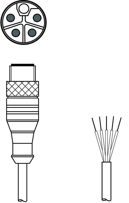 Leuze KD PL-M12-5A-P0-250-2.5 Connection cable Turkey