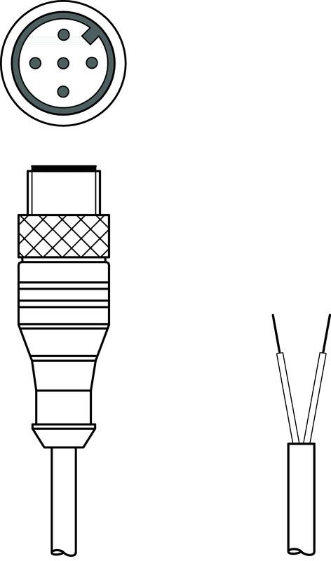 Leuze KS PB-M12-4A-P3-150 Connection cable Turkey