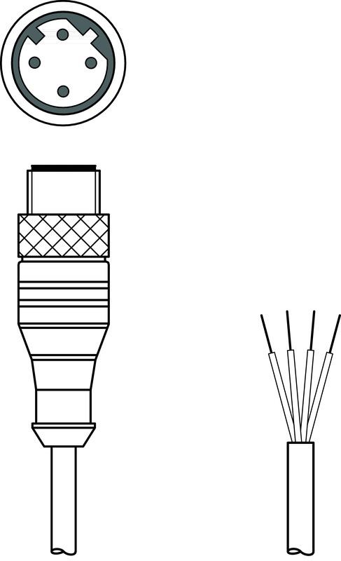 Leuze KS ET-M12-4A-P7-020 Connection cable Turkey