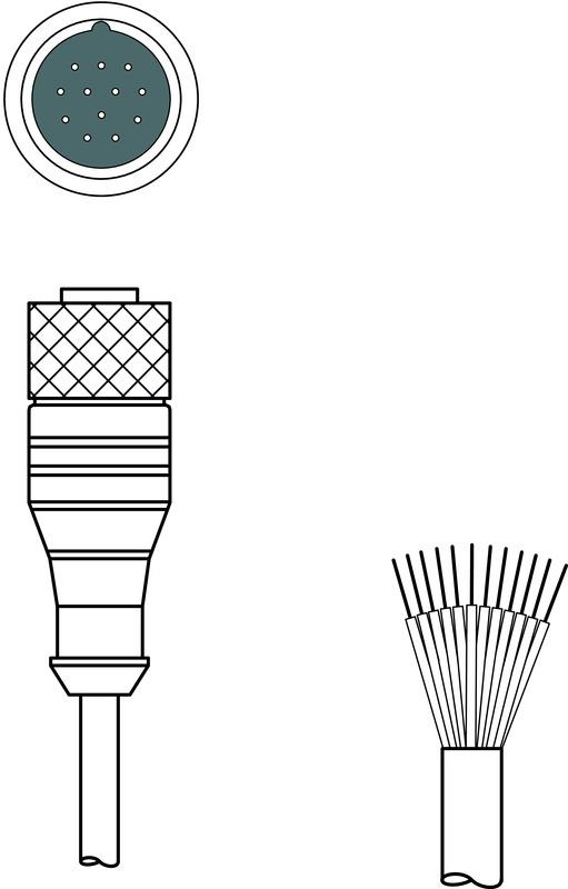 Leuze KD U-M23-CA-P1-100 Connection cable Turkey