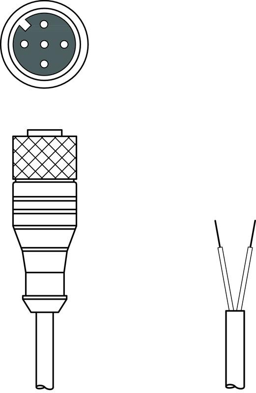 Leuze KD PB-M12-4A-P3-050 Connection cable Turkey
