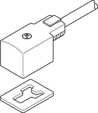 Festo KMV-1-230AC-5 Plug socket with cable Turkey