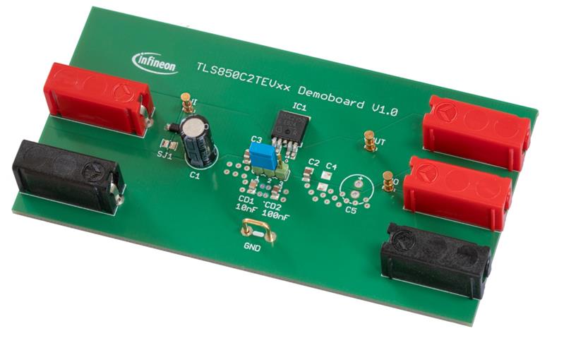 Infineon TLS850C2TE V33 BOARD Demoboard of TLS850C2TE V50 : 500 mA, 33V, TO-252-5 (DPAK),always on, low Iq Turkey