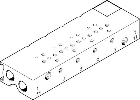 Festo MHA1-PR2-3-M3-PI-PCB Manifold Turkey