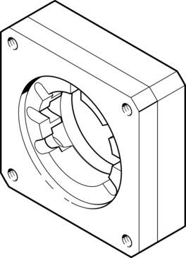 Festo EAMF-A-44A/B-60G Motor flange Turkey