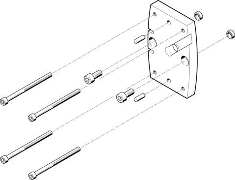 Festo HAPG-SD2-28 Adapter kit Turkey