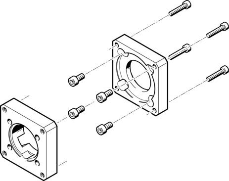 Festo EAMF-A-38A-60G/H Motor flange Turkey