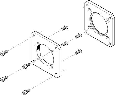 Festo EAMF-A-62A-80G Motor flange Turkey