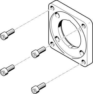 Festo EAMF-A-62A-100A Motor flange Turkey