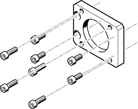 Festo EAMF-A-48B-55A Motor flange Turkey