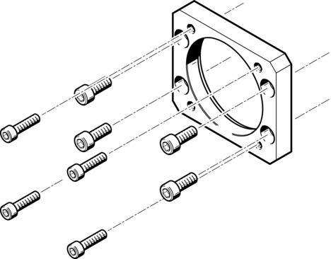 Festo EAMF-A-62B-70A Motor flange Turkey