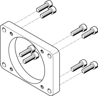 Festo EAMF-A-95B-100A Motor flange Turkey