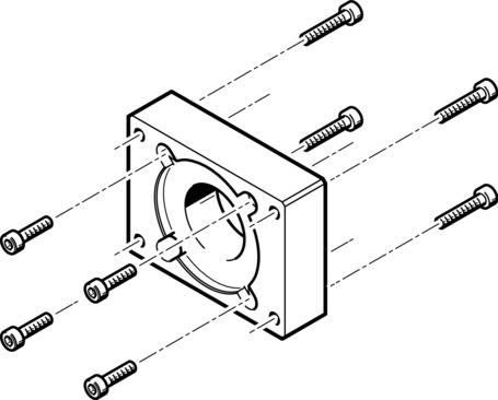 Festo EAMF-A-38B-42A Motor flange Turkey