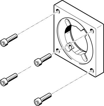 Festo EAMF-A-48A-87A Motor flange Turkey