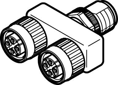 Festo NEDU-M12D4-M12T4-IS Push-in T-connector Turkey