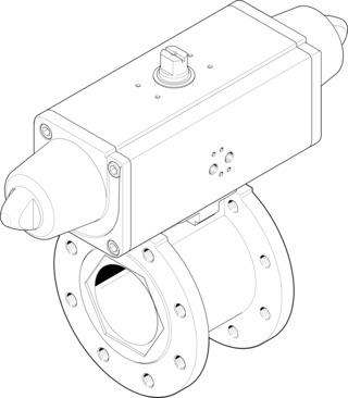 Festo VZBC-80-FF-16-22-F07-V4V4T-PS180-R-90-4-C Ball valve actuator unit Turkey