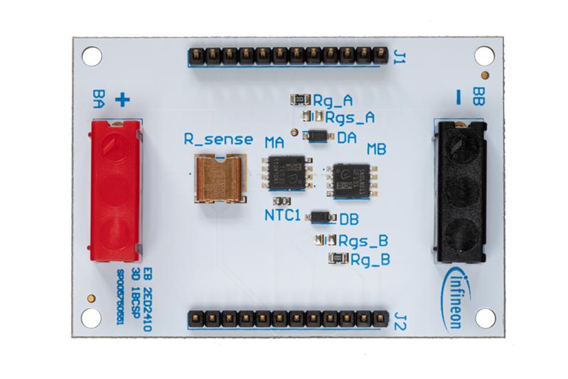 Infineon EB 2ED2410 3D 1BCSP EiceDRIVER™ APD 2ED2410-EM - 24 V evaluation MOSFET daughterboard, common source, pre-charging Turkey
