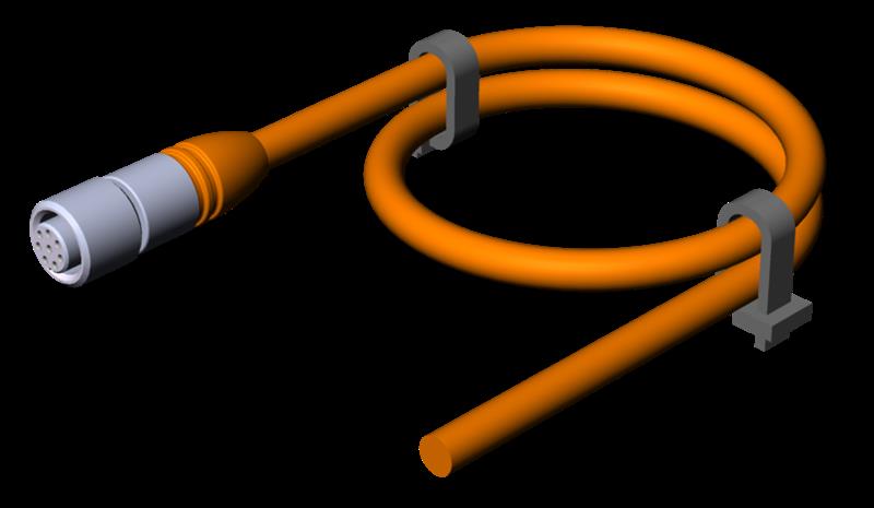 Euchner C-M12F08-08X025PV05,0-GA-077751 Connecting cable with plug connector M12, 8-pin, 5 m Turkey