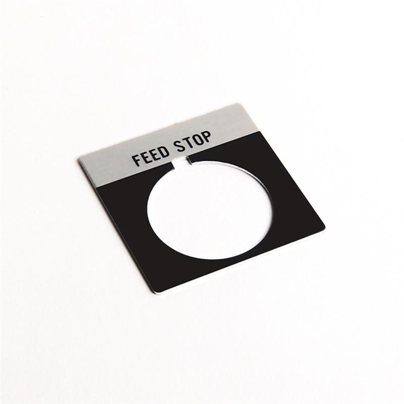 Allen Bradley 800T-X567 30mm 800T FEED STOP Legend Plate Turkey