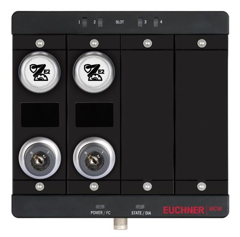 Euchner MCM-MLI-YE6E6A4A4-PA-163584 Expansion module MCM-MLI (2 white covers for indicators, 2 key-operated rotary switches) Turkey