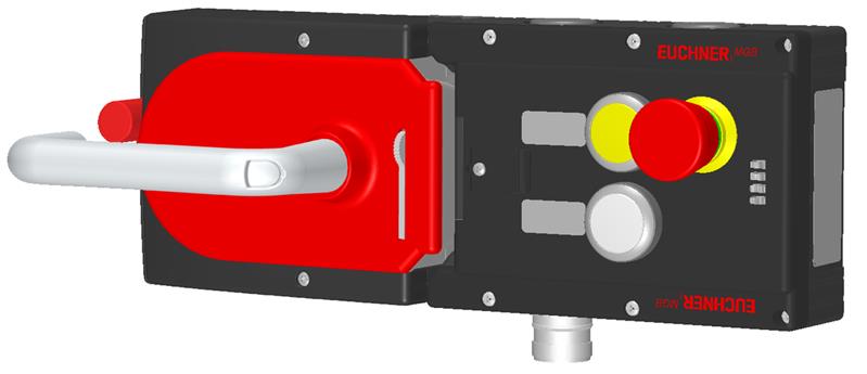 Euchner MGB-L0HE-ARA-L-110692 Interlocking set MGB-L0HE-ARA, with 2 pushbuttons, emergency stop, incl label carrier, RC18 Turkey