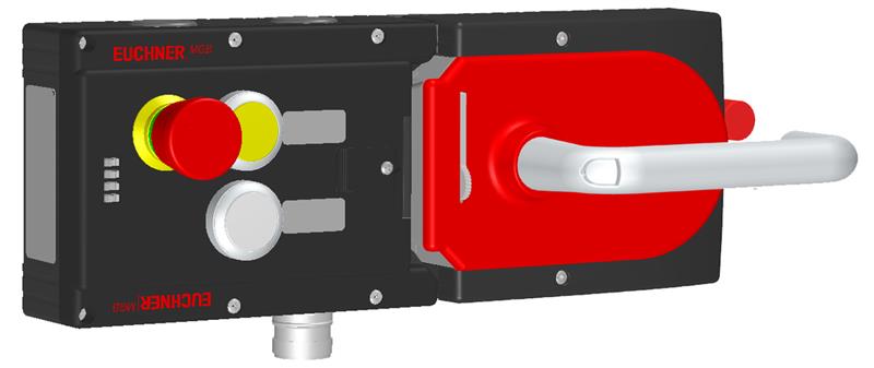 Euchner MGB-L0HE-ARA-R-110691 Interlocking set MGB-L0HE-ARA, with 2 pushbuttons, emergency stop, incl label carrier, RC18 Turkey