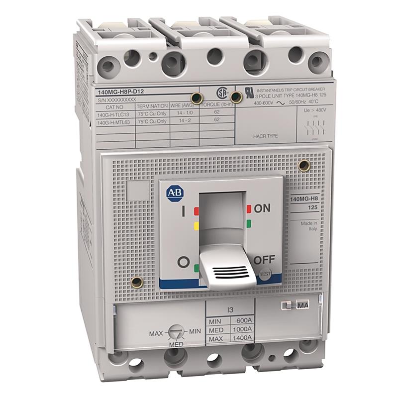 Allen Bradley 140MG-H8P-D12 140MG 125A H Frame Motor Ckt Protector Turkey
