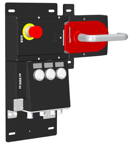 Euchner MGB-L1HB-EIA-R-128324 Locking set MGB-L1-EI (guard locking by spring force) with 3 pushbuttons, emergency stop Turkey