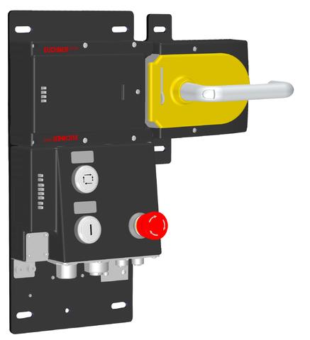 Euchner MGB-L1HB-PNA-R-114423 Locking set MGB-L1-PN (guard locking by spring force) with 3 control elements, 7/8