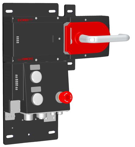 Euchner MGB-L1HB-PNA-R-121858 Locking set MGB-L1-PN (guard locking by spring force) with 3 control elements, 7/8