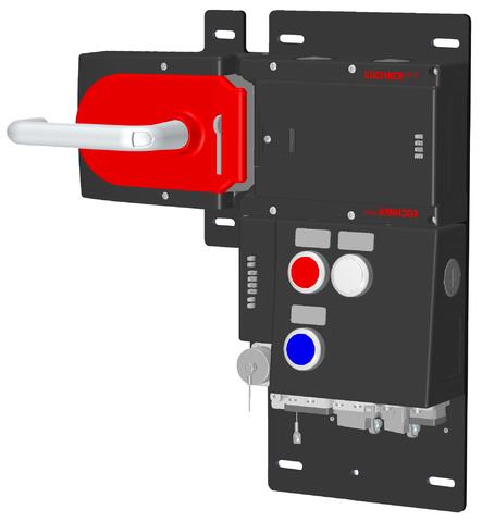 Euchner MGB-L1HB-PNC-L-115139 Locking set MGB-L1-PN (guard locking by spring force) with 3 control elements, push-pull plug, RC12 Turkey