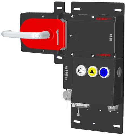 Euchner MGB-L1HB-PNC-L-116520 Locking set MGB-L1-PN (guard locking by spring force) with 3 control elements, push-pull plug, RC12 Turkey