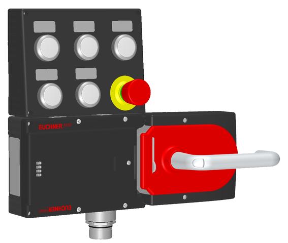 Euchner MGB-L1HC-ARA-R-156860 Locking set MGB-L1H-ARA, (guard locking by spring force) with 5 pushbuttons, emergency stop, incl label carrier, RC26 Turkey