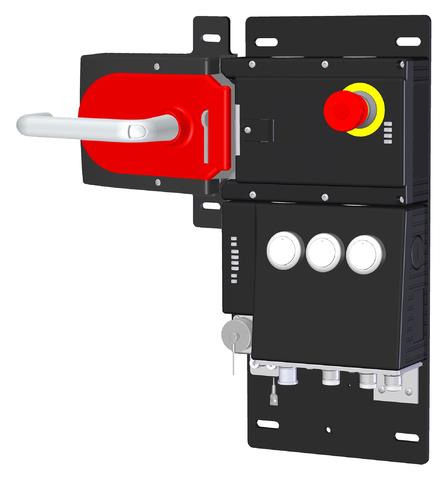 Euchner MGB-L2HB-EIA-L-157791 Locking set MGB-L2-EI (guard locking by solenoid force) with 3 pushbuttons, emergency stop, RC12 Turkey