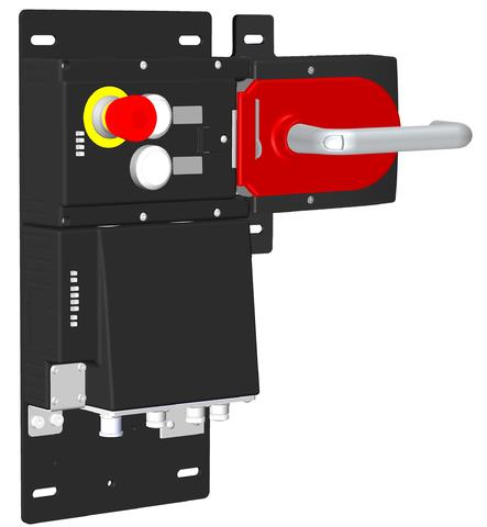 Euchner MGB-L2HB-EIA-R-127677 Locking set MGB-L2-EI (guard locking by solenoid force) with 2 pushbuttons, emergency stop Turkey