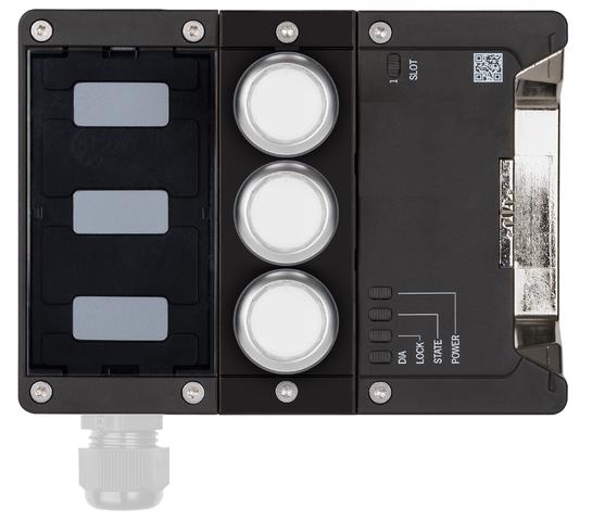 Euchner MGB2-I-BR-U-XA9S0-LY-R-165702 Interlocking module MGB2-I-BR (3 pushbuttons, door hinge on right) Turkey