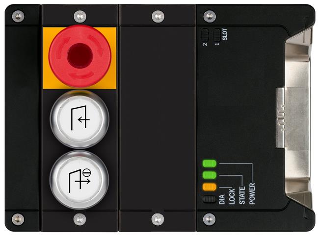 Euchner MGB2-I-MLI-U-YA4E5-KA-R-163645 Interlocking module MGB2-I-MLI (2 pushbuttons, emergency stop, door hinge on right) Turkey