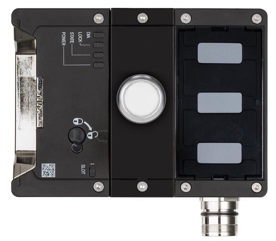 Euchner MGB2-L1-BP-M-XG1S2-RY-L-164736 Locking module MGB2-L1-BP (M23, 1 pushbutton, closed-circuit current principle, door hinge on left) Turkey